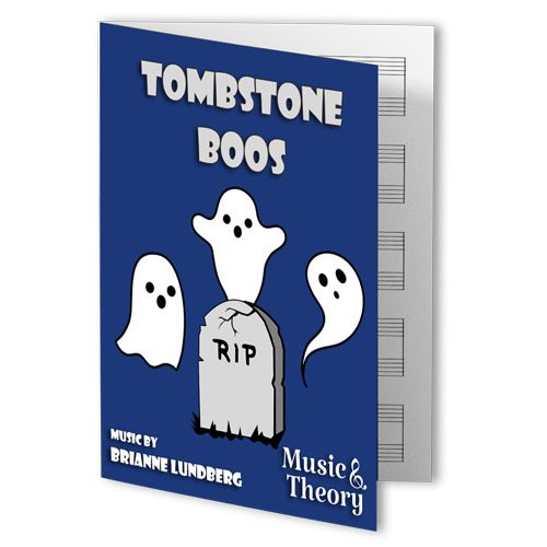 Tombstone Boos Halloween Piano Sheet Music