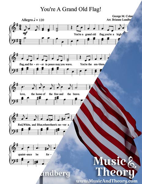 You're a Grand Old Flag Sheet Music Preview
