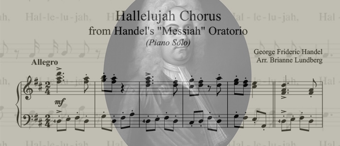 Hallelujah Chorus Piano Solo for Intermediate Level