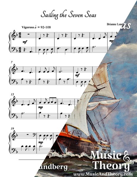 Sailing the Seven Seas Piano Sheet Music |