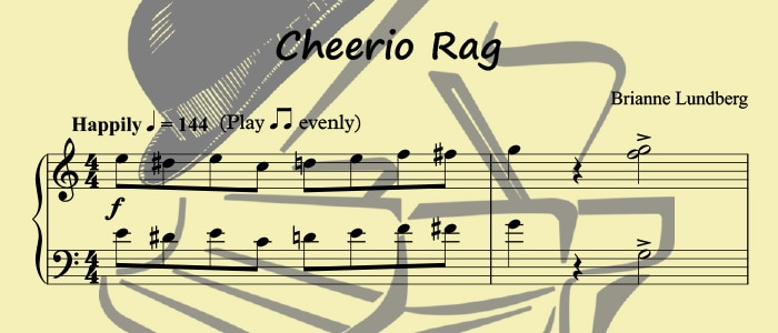 Cheerio Rag: An Easy Ragtime Piano Solo