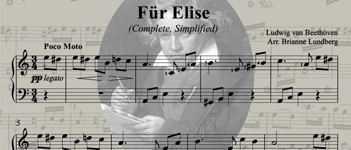 Für Elise: Simplified Easy Piano COMPLETE Classical Piano Arrangement