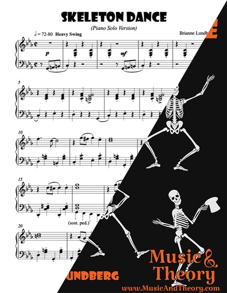 Comercial Contradicción Terminología Skeleton Dance - Halloween Piano Solo | MusicAndTheory.com
