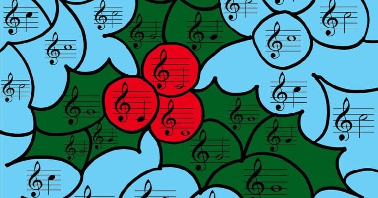 Christmas Color By Note Music Theory Pages