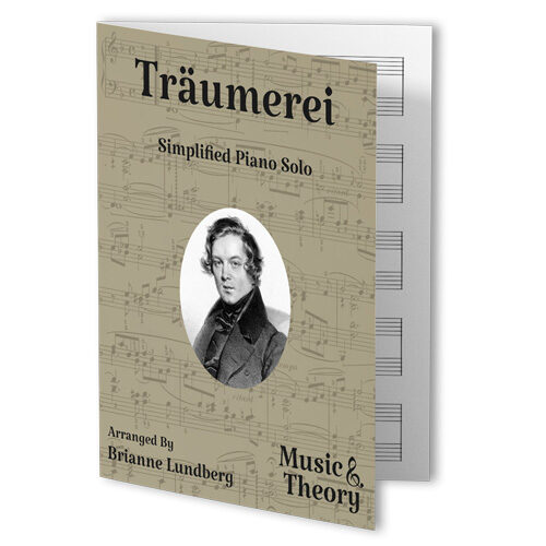Traumerei by Schumann simplified piano sheet music